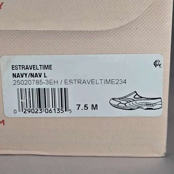 Easy Spirit Women's Travel Time Navy Slip-On Walking Sneaker Mule - Picture 6 of 6